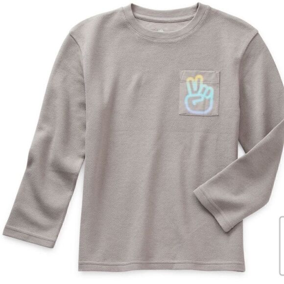 Thereabouts Boys Crew Neck Long Sleeve Thermal Top - Picture 1 of 4